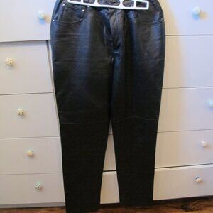Leather Pants Newport News Size 8  Black  Boot Cut